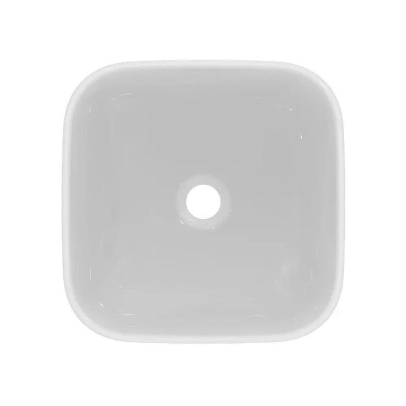 Lavabo da appoggio Ideal Standard  I.LIFE B VQuadrato 38X38 cm Senza foro troppo pieno