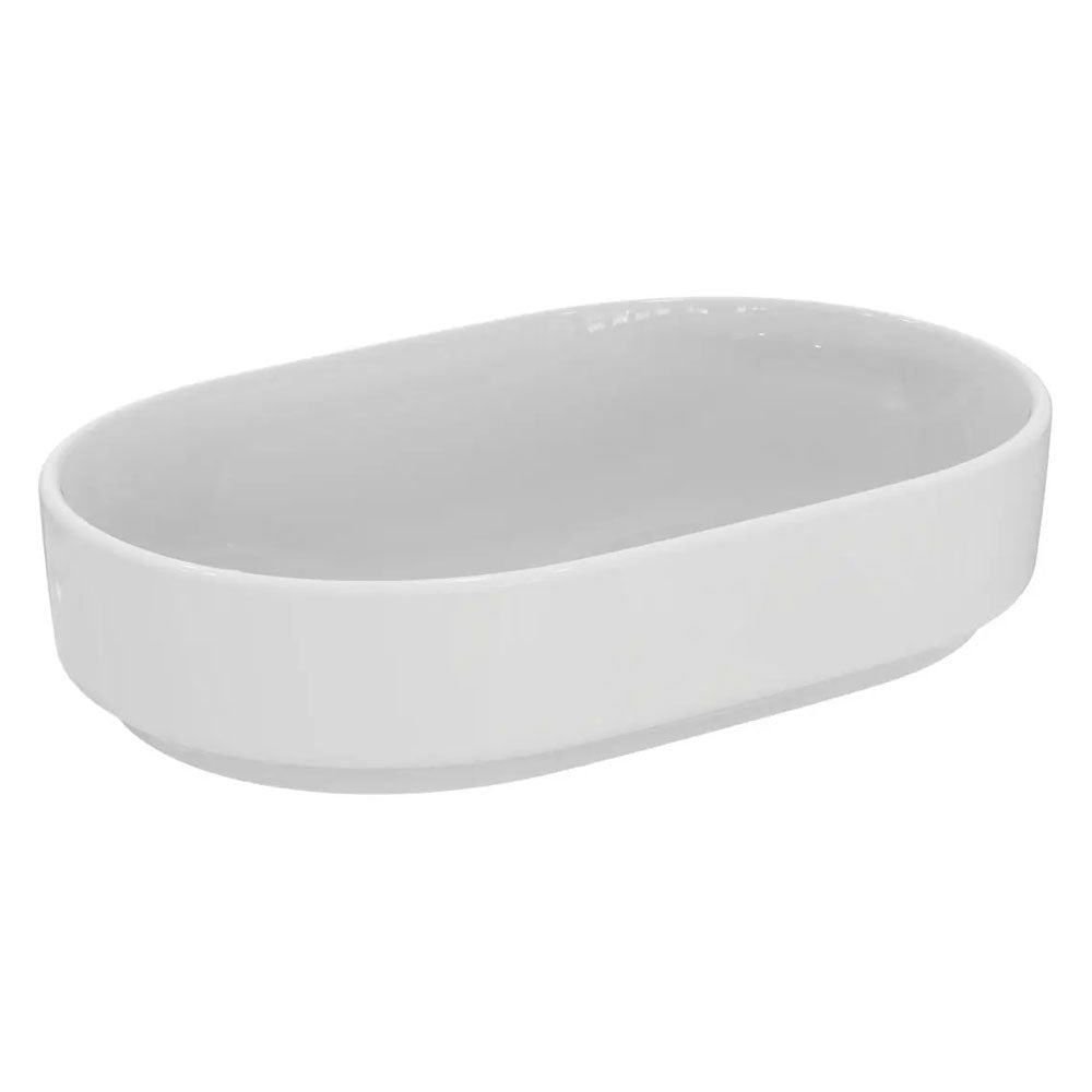Lavabo da appoggio Ovale Ideal Standard i.life O 55x36 bianco Lucido Art T573201