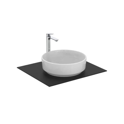 Lavabo da appoggio Rotondo Ideal Standard i.life O diam. 40 cm bianco Lucido con Foro Rubinetto Art T573301