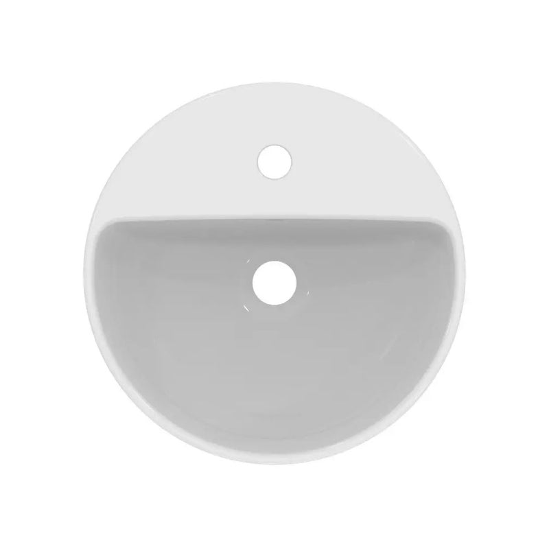 Lavabbo da appoggio Ideal Standard I.LIFE O  Tondo diametro 40 con foro troppopieno e rubinetto Art T573501