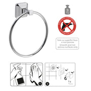 Portasalviette ad anello con ventosa Gedy Ventus cm 18.8x6x20.5 in Acciaio Inox by CeramicStore | Lo specialista del tuo bagno