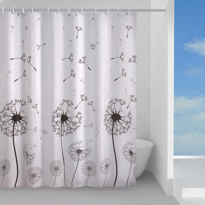 Tenda doccia in tessuto 120x200 cm modello Desiderio di Gedy - Bianco/Nero by CeramicStore | Lo specialista del tuo bagno