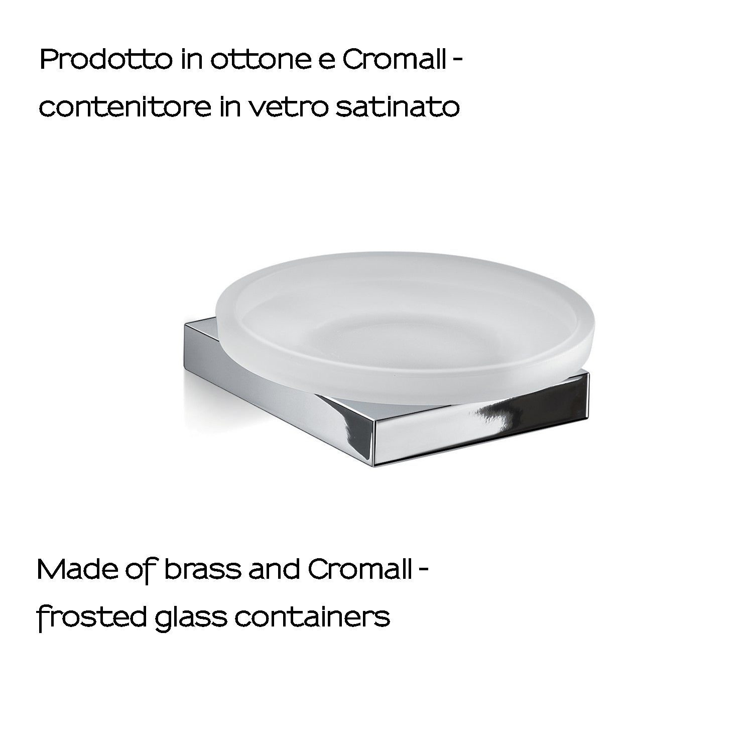 Portasapone in Ottone e Cromall Gedy serie Lanzarote - Cromato by CeramicStore | Lo specialista del tuo bagno