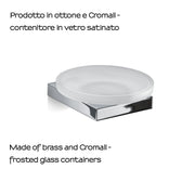 Portasapone in Ottone e Cromall Gedy serie Lanzarote - Cromato by CeramicStore | Lo specialista del tuo bagno