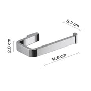 Portarotolo in Ottone e Cromall Gedy serie Samoa - Cromato