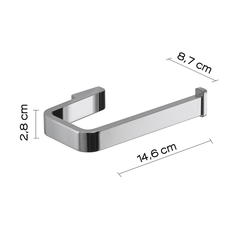 Portarotolo in Ottone e Cromall Gedy serie Samoa - Cromato