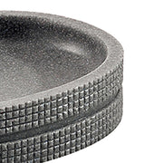 Portasapone in resina Gedy serie Petra - Grigio