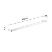Portasalviette a muro di Gedy serie Pirenei 80 cm - Cromato by CeramicStore | Lo specialista del tuo bagno