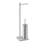 Piantana portarotolo e porta scopino Artà¹ di Gedy - Beige
