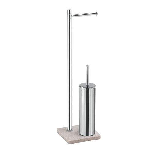 Piantana portarotolo e porta scopino Artà¹ di Gedy - Beige