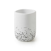 Portaspazzolini con dettagli neri Gedy serie Layla - Bianco
