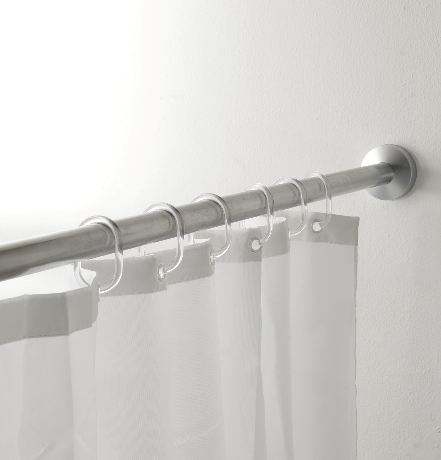 12 anelli per tenda doccia in resine termoplastiche di Gedy - Trasparente by CeramicStore | Lo specialista del tuo bagno