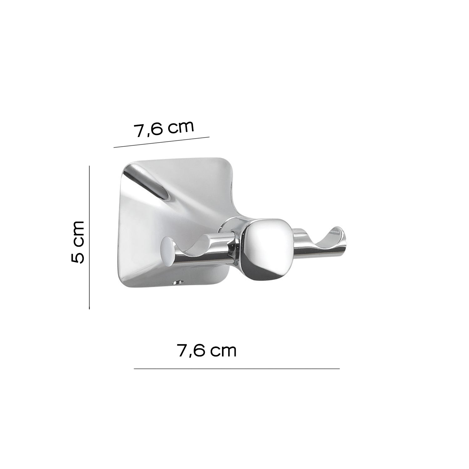 Appendiabiti a muro di Gedy serie Cervino - Cromato by CeramicStore | Lo specialista del tuo bagno