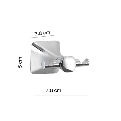 Appendiabiti a muro di Gedy serie Cervino - Cromato by CeramicStore | Lo specialista del tuo bagno
