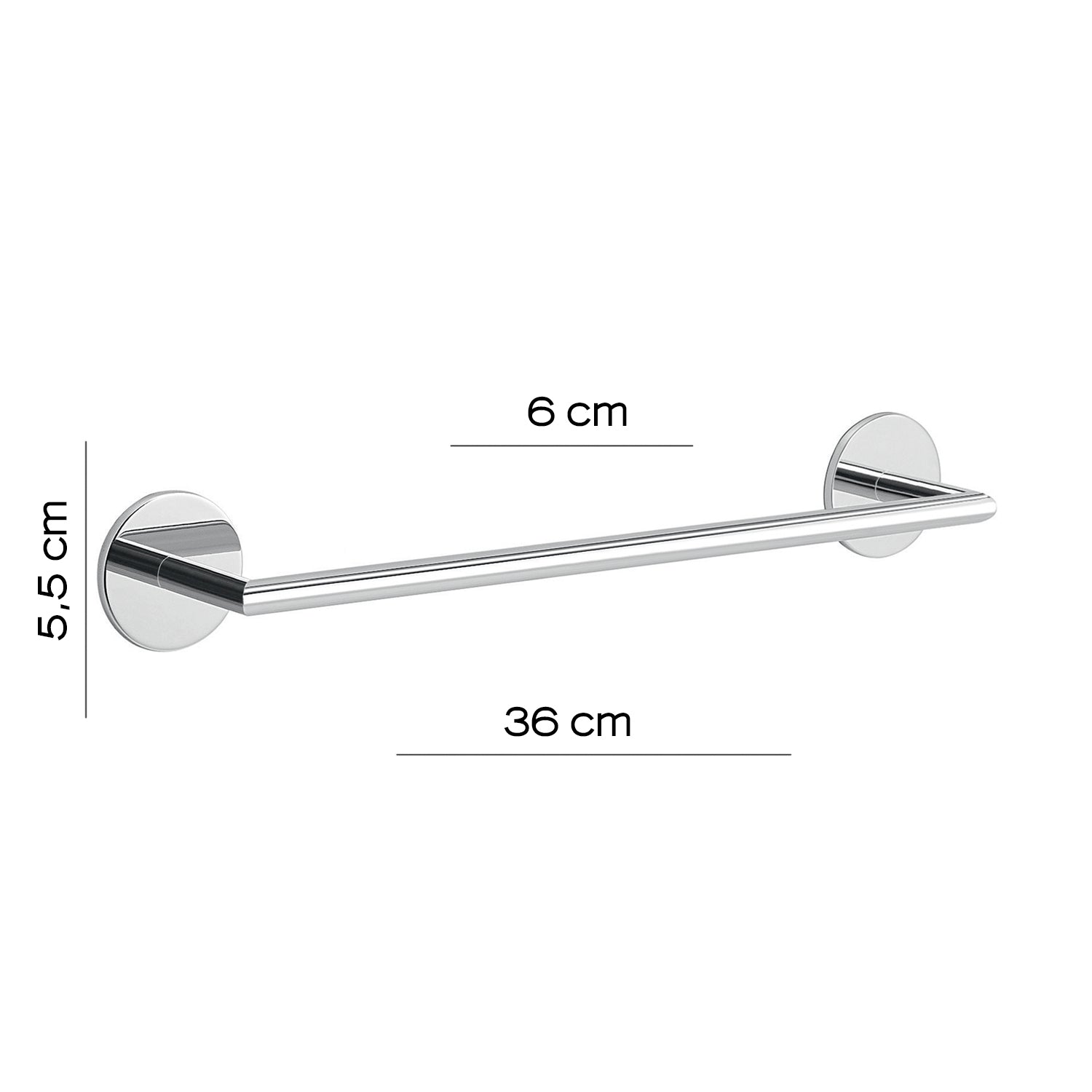 Portasalviette a muro 36 cm Gedy serie Gea - Cromato by CeramicStore | Lo specialista del tuo bagno