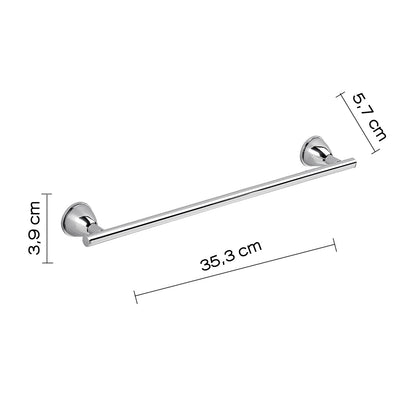 Porta asciugamani 35 cm in Acciaio Inox Genziana di Gedy - Cromato by CeramicStore | Lo specialista del tuo bagno