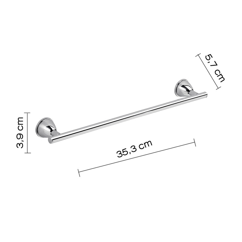 Porta asciugamani 35 cm in Acciaio Inox Genziana di Gedy - Cromato by CeramicStore | Lo specialista del tuo bagno