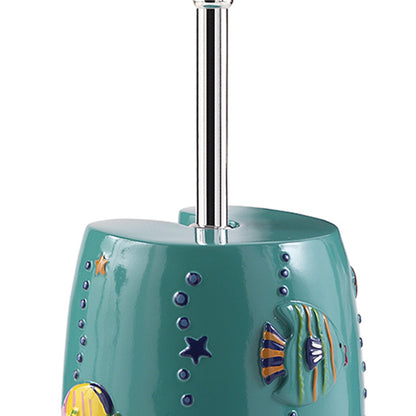 Scopino con ciuffo in setole Gedy serie Dori - Turchese by CeramicStore | Lo specialista del tuo bagno