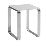 Sgabello Gedy modello Prima Classe in Alluminio e ABS - Bianco