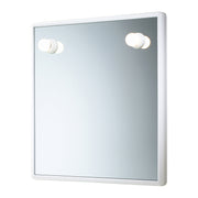 Specchio 55x60 cm con luci Gedy serie Junior - Bianco by CeramicStore | Lo specialista del tuo bagno
