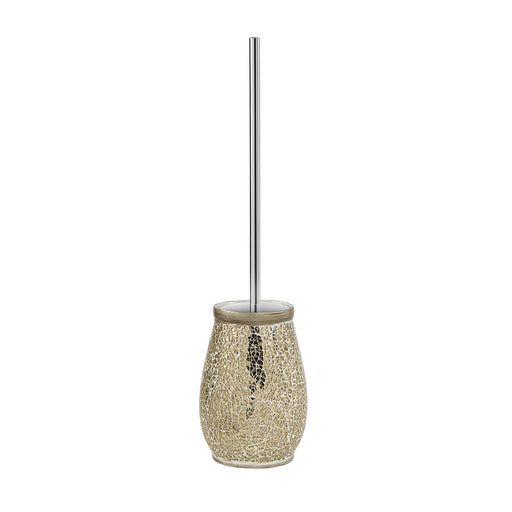 Scopino con ciuffo in setole Gedy serie Myosotis - Crema/Oro by CeramicStore | Lo specialista del tuo bagno