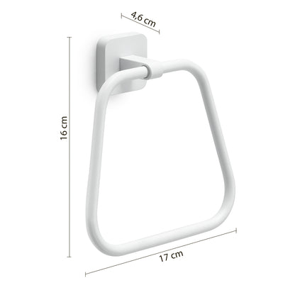 Portasalviette ad anello Gedy modello Tonga 17x4.6xH16 - Bianco Matt by CeramicStore | Lo specialista del tuo bagno