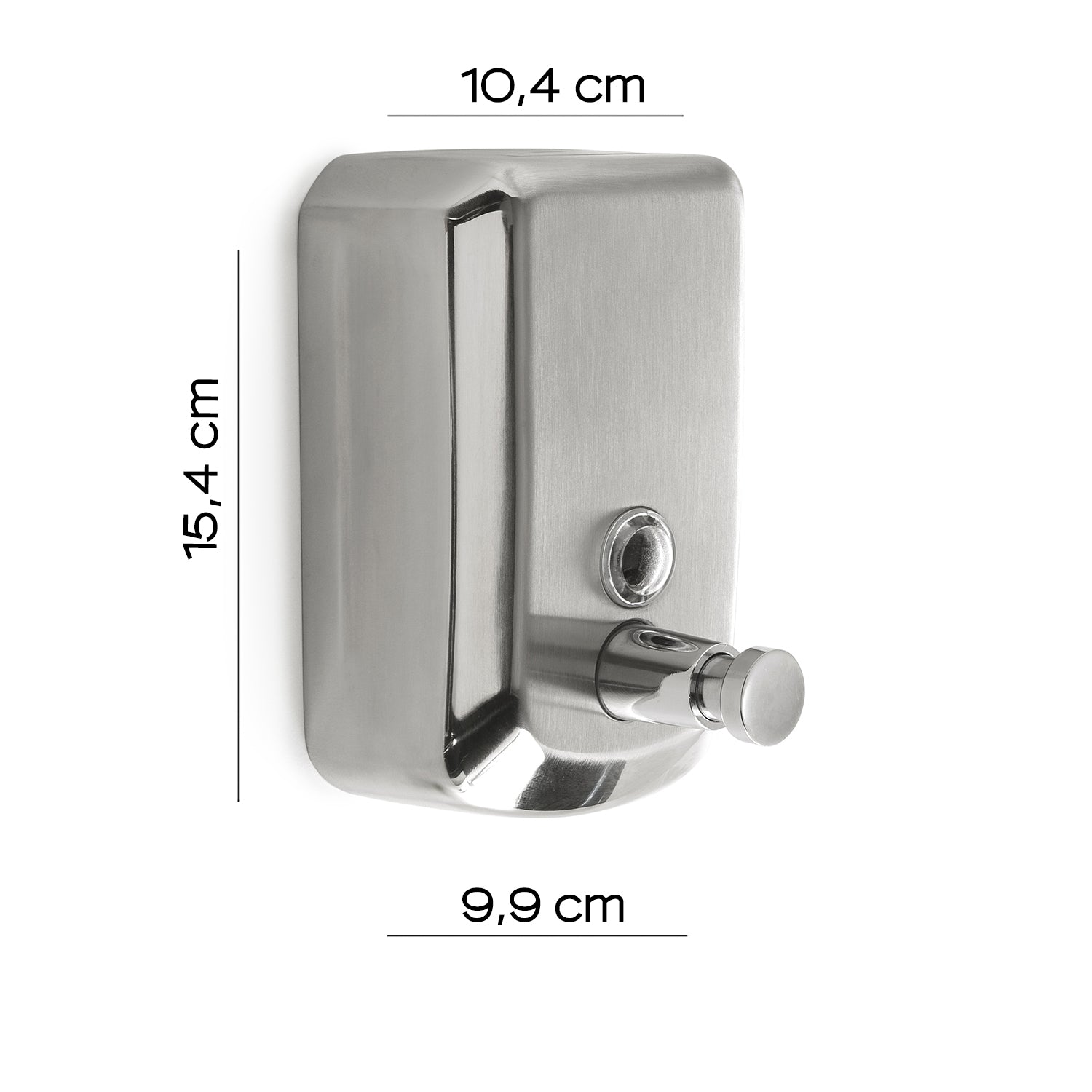 Dispenser sapone in Acciaio Inox AISI 304 modello Eposa di Gedy da 500 ml - Lucido/Spazzolato by CeramicStore | Lo specialista del tuo bagno