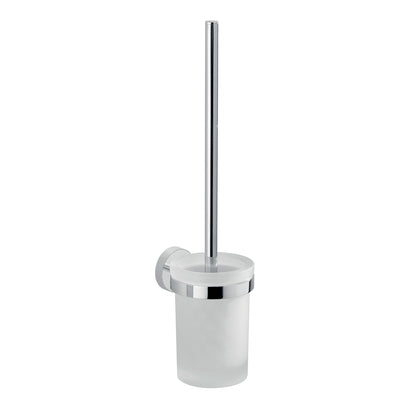 Scopino a muro con ciuffo in setole in Acciaio Inox Eros di Gedy - Cromato by CeramicStore | Lo specialista del tuo bagno