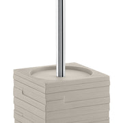Scopino da appoggio con ciuffo in setole Gedy serie Quadrotto - Tortora chiaro by CeramicStore | Lo specialista del tuo bagno