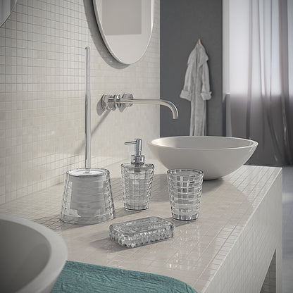 Portasapone da appoggio Gedy serie Glady - Trasparente