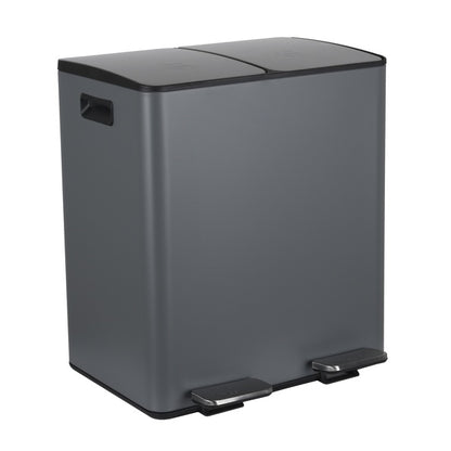 Pattumiera a pedale modello Aliya 2x20 Lt. colore grigio opaco
