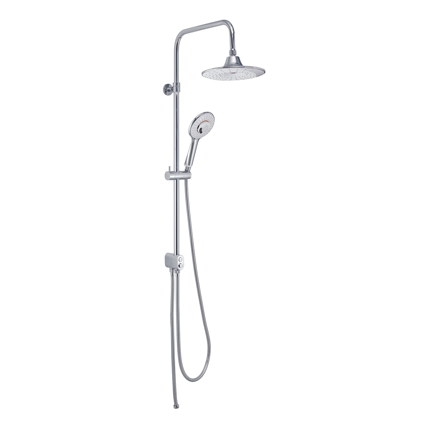 Colonna doccia estensibile con doccetta con diffusore musica Bluetooth di Gedy modello Music 00 - Cromato/Bianco by CeramicStore | Lo specialista del tuo bagno