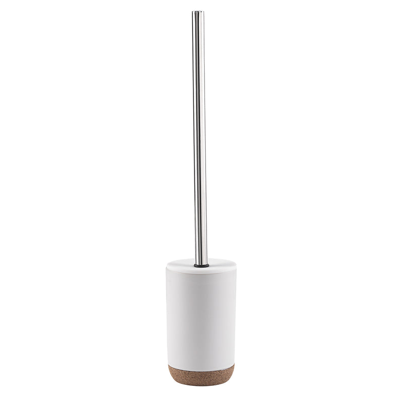 Scopino in ceramica e sughero Gedy serie Ilary - Bianco by CeramicStore | Lo specialista del tuo bagno