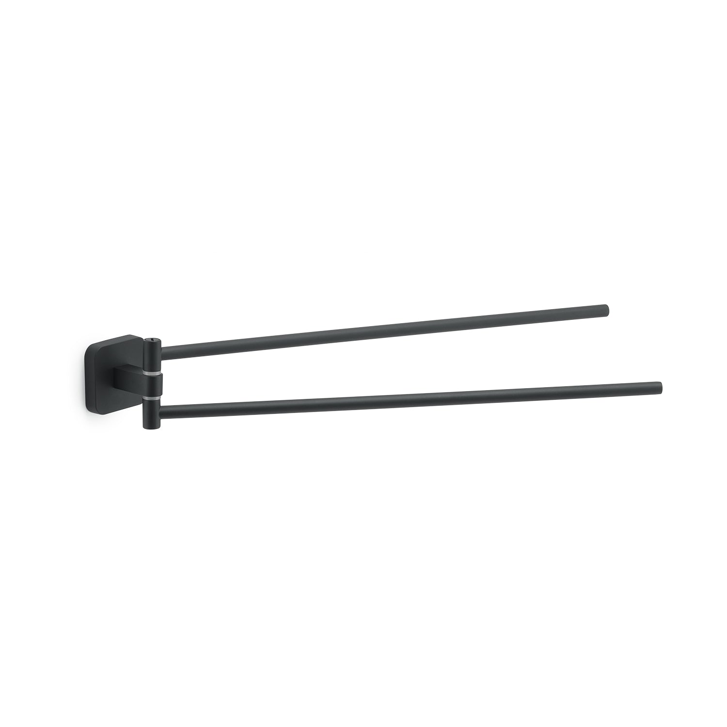 Portasalviette a snodo Gedy modello Tonga 4.7x39.1xH5.8 cm - Nero Matt by CeramicStore | Lo specialista del tuo bagno