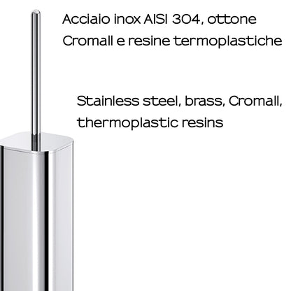 Scopino wc in Ottone, Acciaio Inox AISI 304 e Cromall Outline di Gedy - Cromato by CeramicStore | Lo specialista del tuo bagno