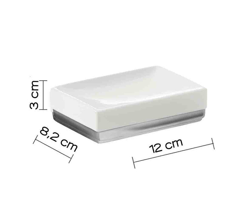 Portasapone in ceramica Gedy serie Lucy - Bianco