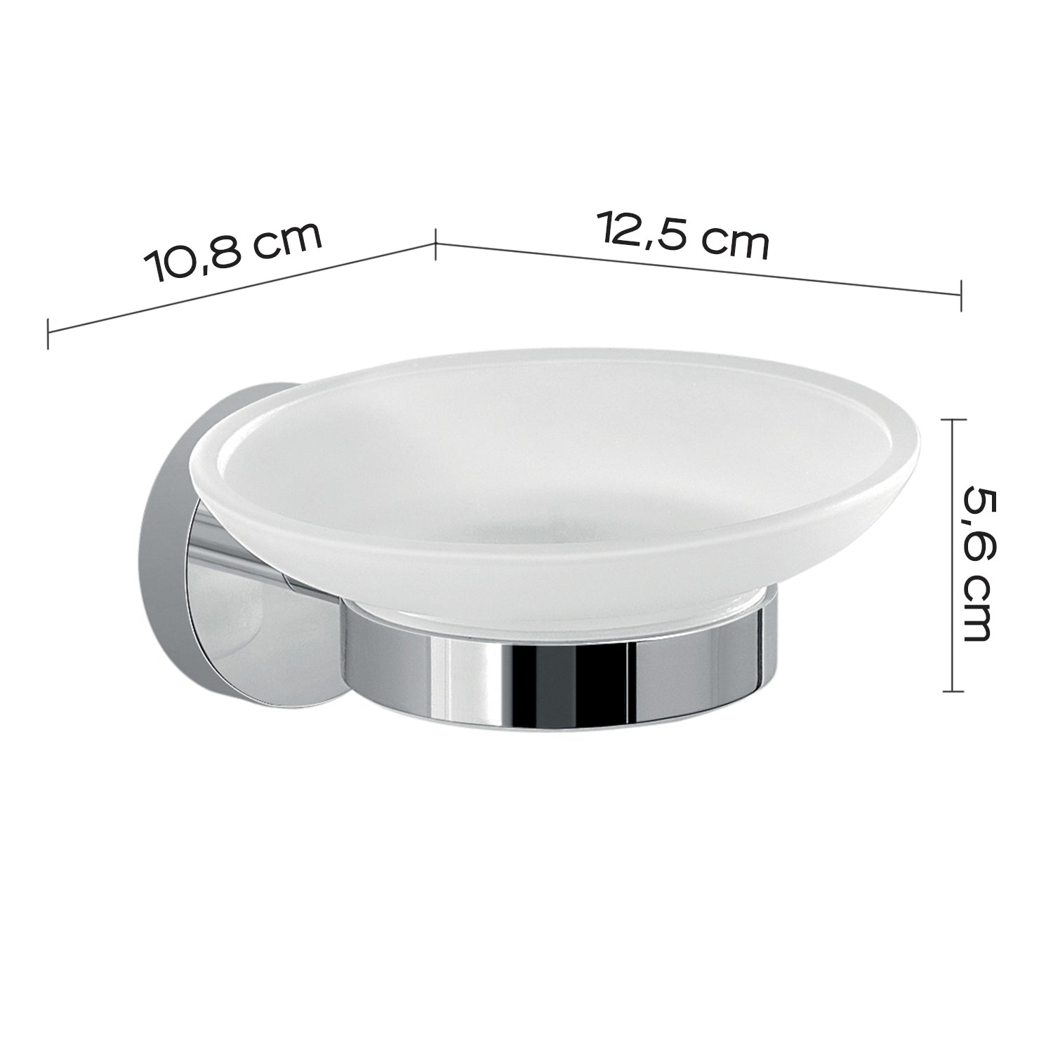 Portasapone a muro in Acciaio Inox Eros di Gedy - Cromato by CeramicStore | Lo specialista del tuo bagno