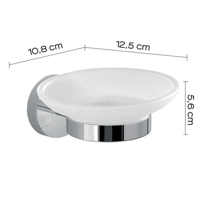 Portasapone a muro in Acciaio Inox Eros di Gedy - Cromato by CeramicStore | Lo specialista del tuo bagno
