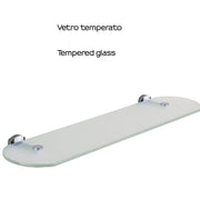 Mensola 55 cm a parete di Gedy serie Edera Plus - Cromato