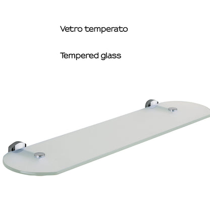 Mensola 55 cm a parete di Gedy serie Edera Plus - Cromato