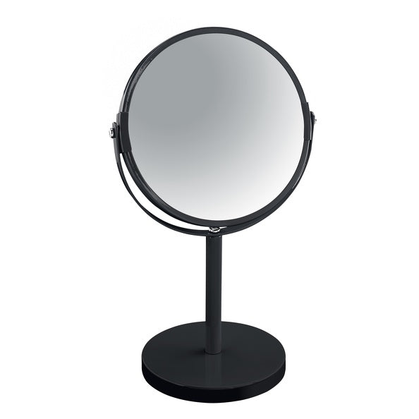 Specchio ingranditore da tavolo su supporto acciaio modello Sydney colore nero by CeramicStore | Lo specialista del tuo bagno