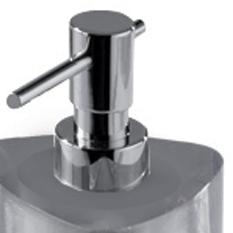 Dispenser sapone con erogatore in metallo Gedy serie Twist - Argento