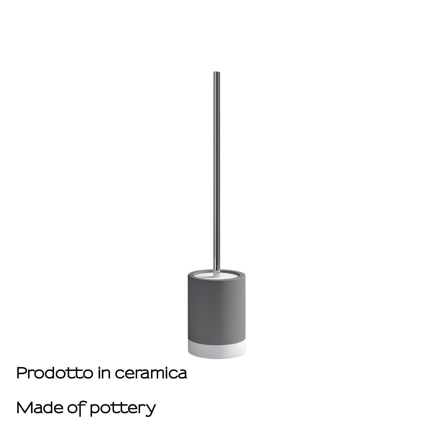 Scopino in ceramica Gedy serie New Mizar - Grigio by CeramicStore | Lo specialista del tuo bagno