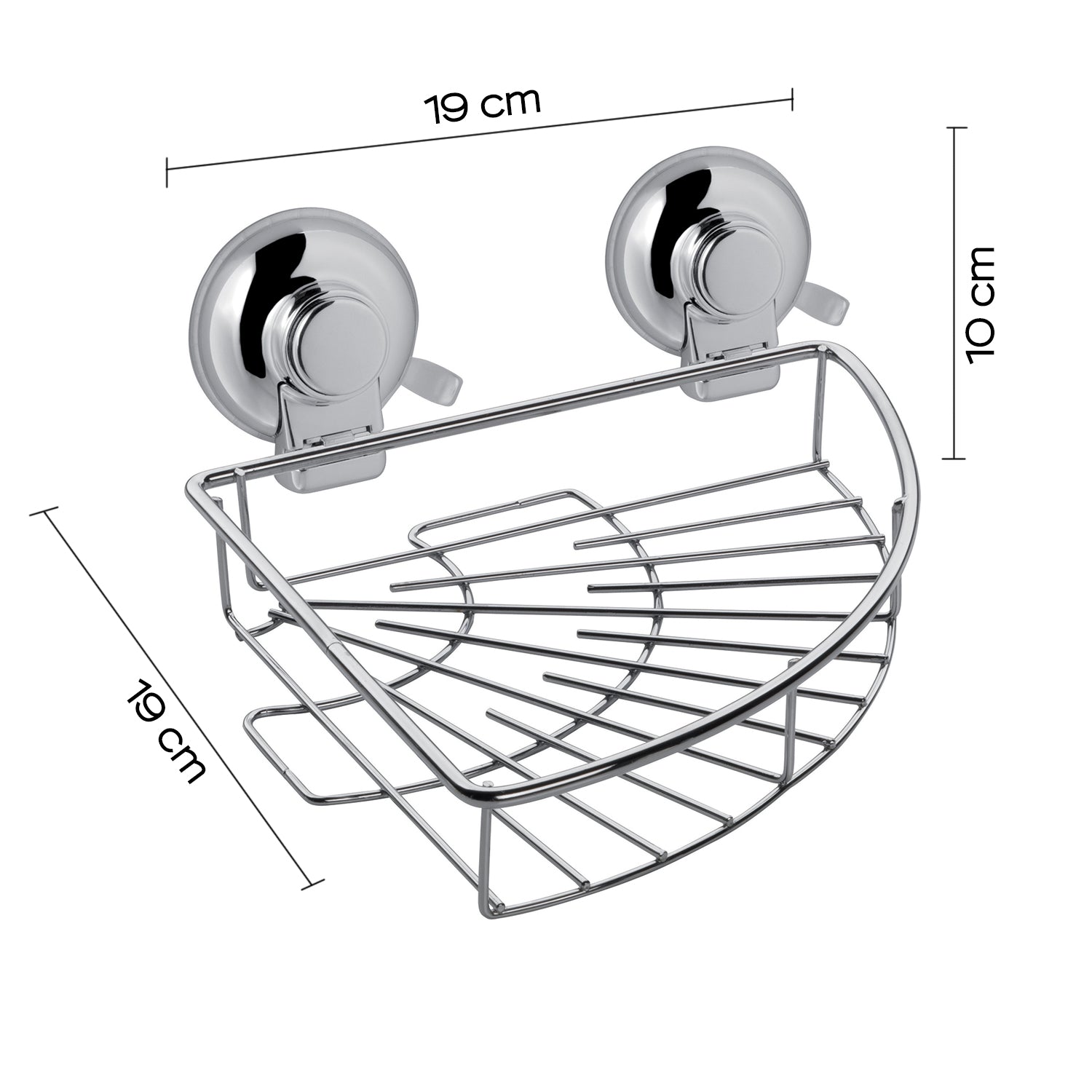 Portaoggetti angolare doccia in filo di Gedy serie Hot - Cromato by CeramicStore | Lo specialista del tuo bagno