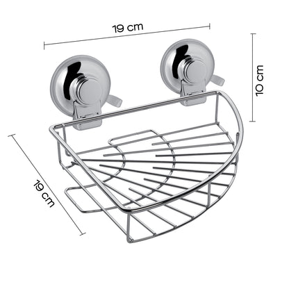 Portaoggetti angolare doccia in filo di Gedy serie Hot - Cromato by CeramicStore | Lo specialista del tuo bagno