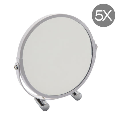 Specchio ingranditore 5X Monica di Gedy - Bianco by CeramicStore | Lo specialista del tuo bagno