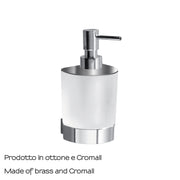 Dosasapone con erogatore in Cromall a parete Kent di Gedy - Cromato by CeramicStore | Lo specialista del tuo bagno