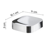 Portasapone inamovibile in Cromall Outline di Gedy - Cromato by CeramicStore | Lo specialista del tuo bagno