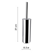 Scopino d'appoggio con ciuffo in setole Gedy serie Fuji - Cromato by CeramicStore | Lo specialista del tuo bagno