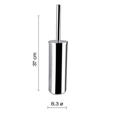 Scopino d'appoggio con ciuffo in setole Gedy serie Fuji - Cromato by CeramicStore | Lo specialista del tuo bagno